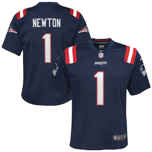 Cam Newton New England Patriots Nike Youth Game Jersey - Navy